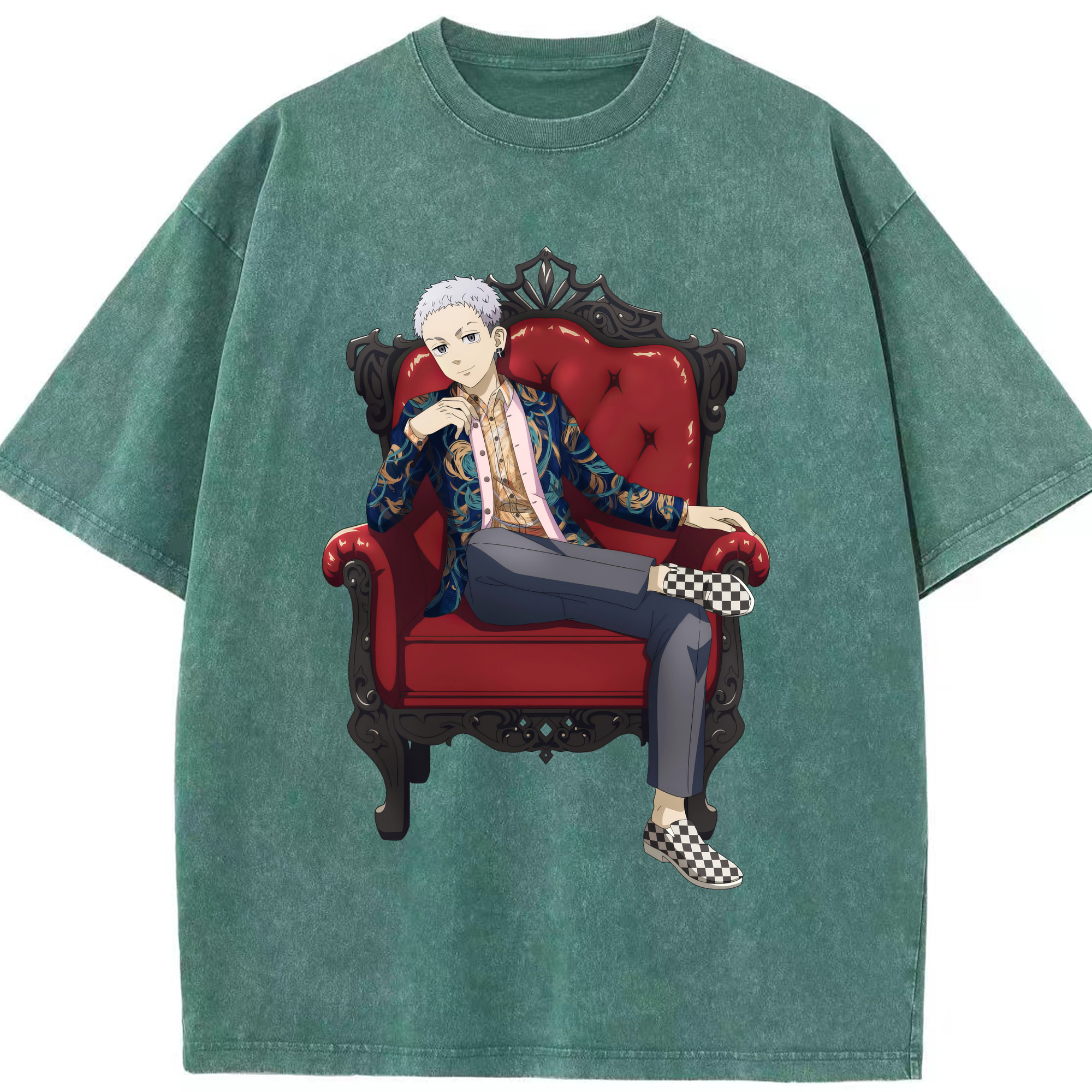 （画像用） 東京リベンジャーズ Tokyo Revengers 綿100% ヴィンテージ風 半袖Tシャツ（フロントプリント）